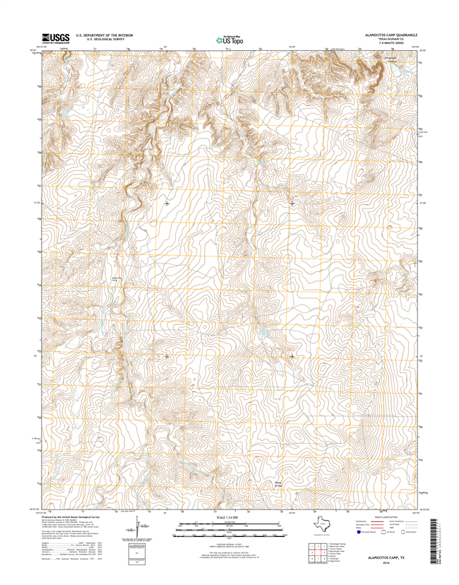 Alamocitos Camp Texas - 24k Topo Map