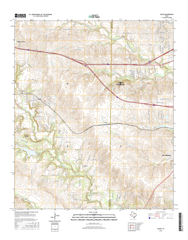 Aledo Texas - 24k Topo Map