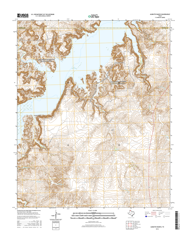 Alibates Ranch Texas - 24k Topo Map