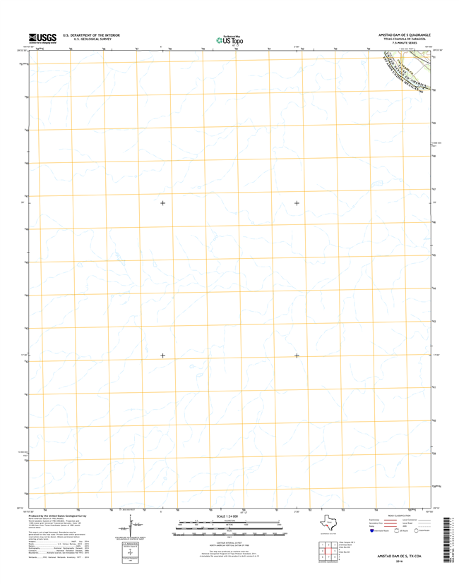 Amistad Dam OE S Texas - 24k Topo Map