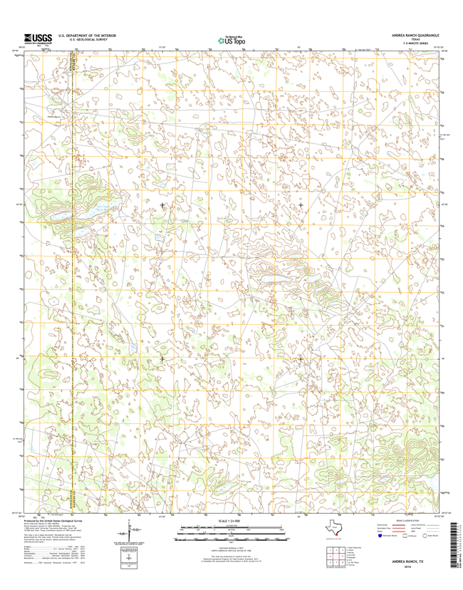 Andrea Ranch Texas - 24k Topo Map