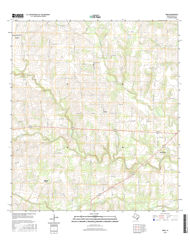 Wied Texas - 24k Topo Map