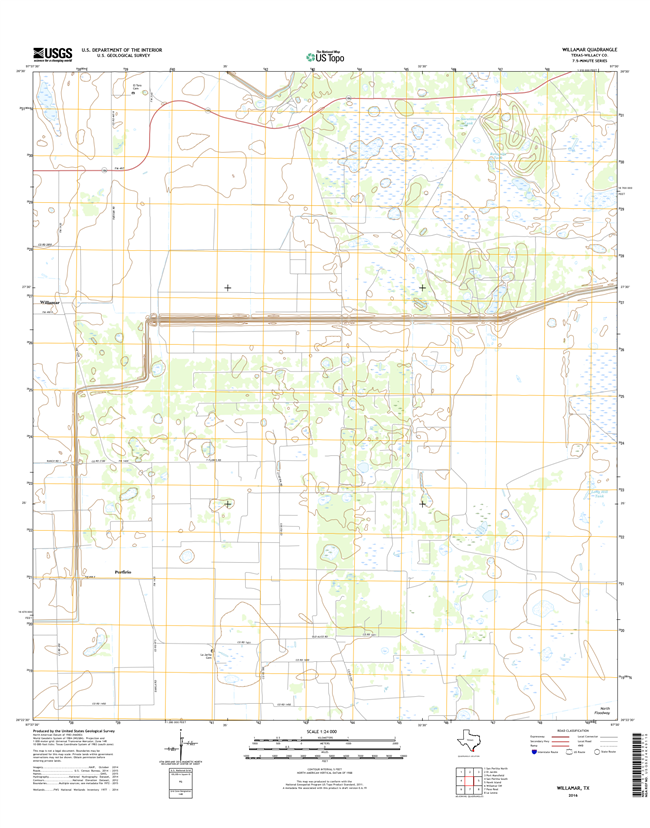 Willamar Texas - 24k Topo Map