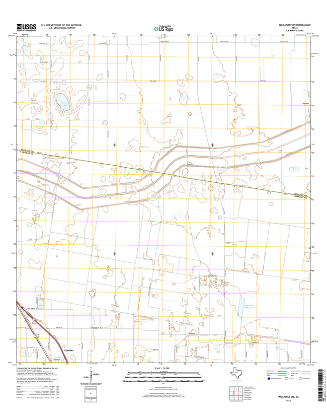 Willamar SW Texas - 24k Topo Map