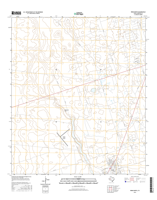 Wink North Texas - 24k Topo Map