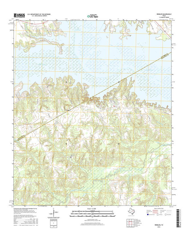 Winkler Texas - 24k Topo Map