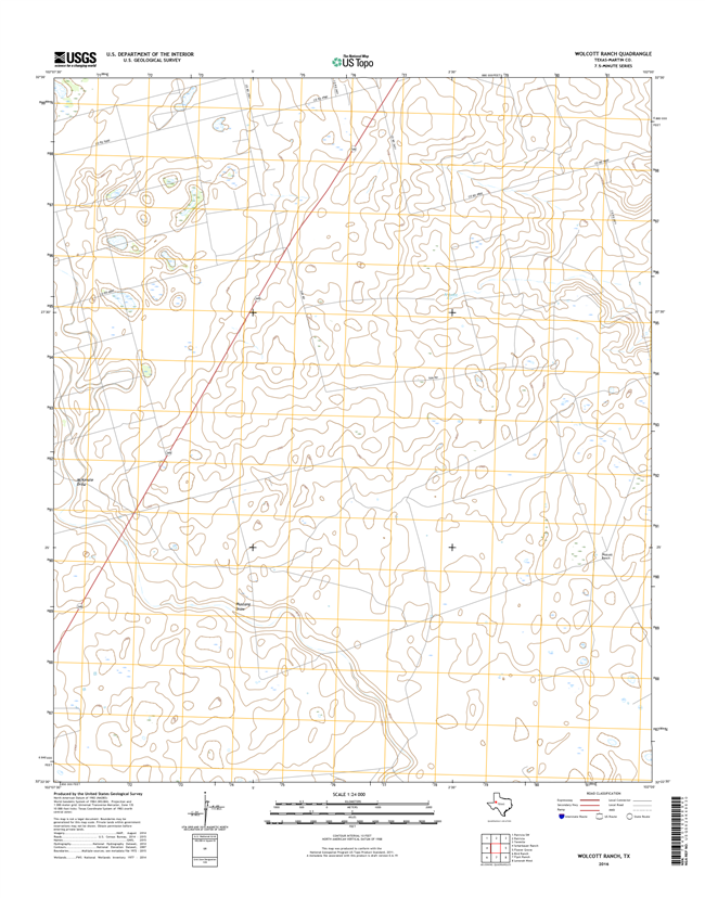 Wolcott Ranch Texas - 24k Topo Map