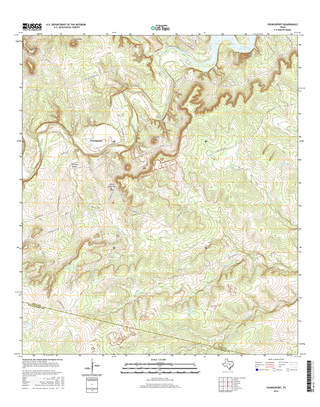 Youngsport Texas - 24k Topo Map