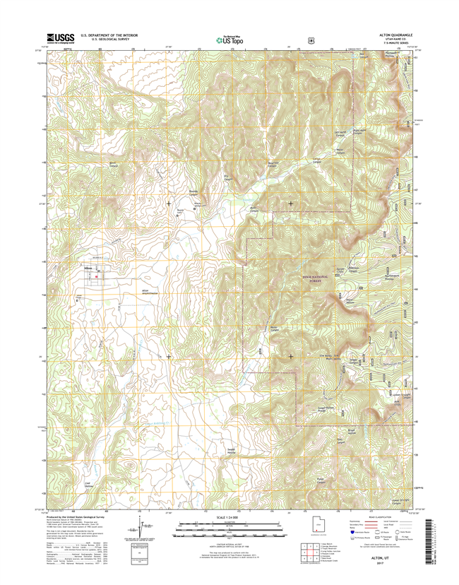 Alton Utah - 24k Topo Map