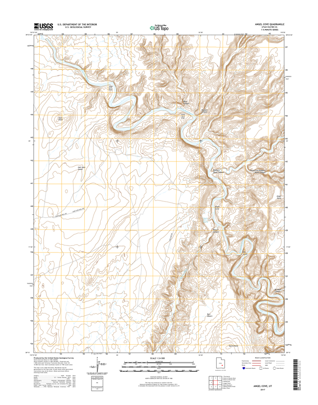 Angel Cove Utah - 24k Topo Map