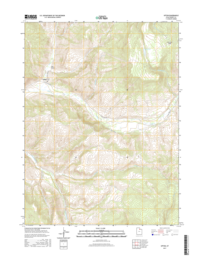 Upton Utah - 24k Topo Map