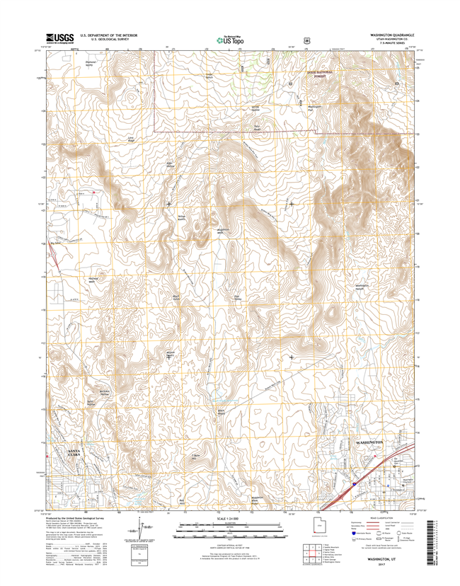 Washington Utah - 24k Topo Map