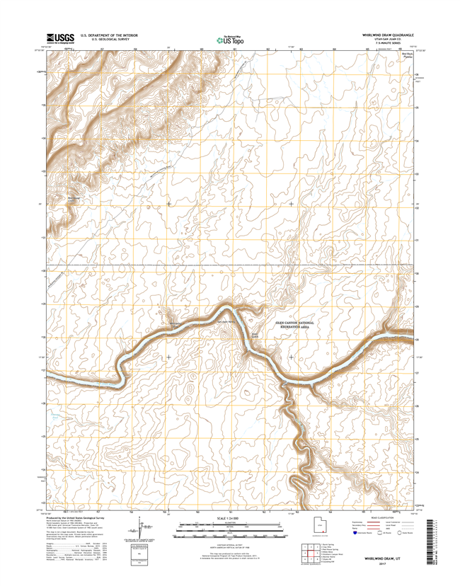 Whirlwind Draw Utah - 24k Topo Map