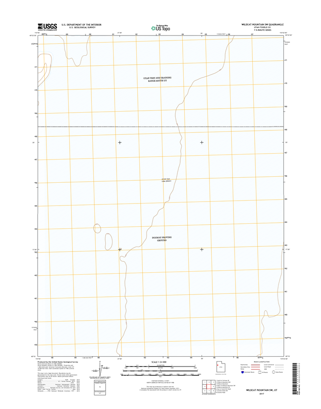 Wildcat Mountain SW Utah - 24k Topo Map