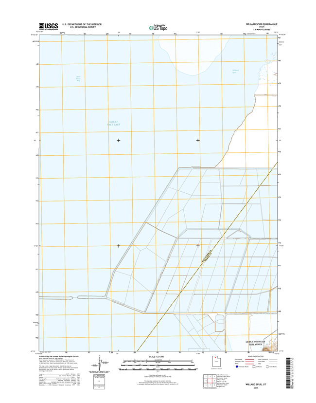 Willard Spur Utah - 24k Topo Map