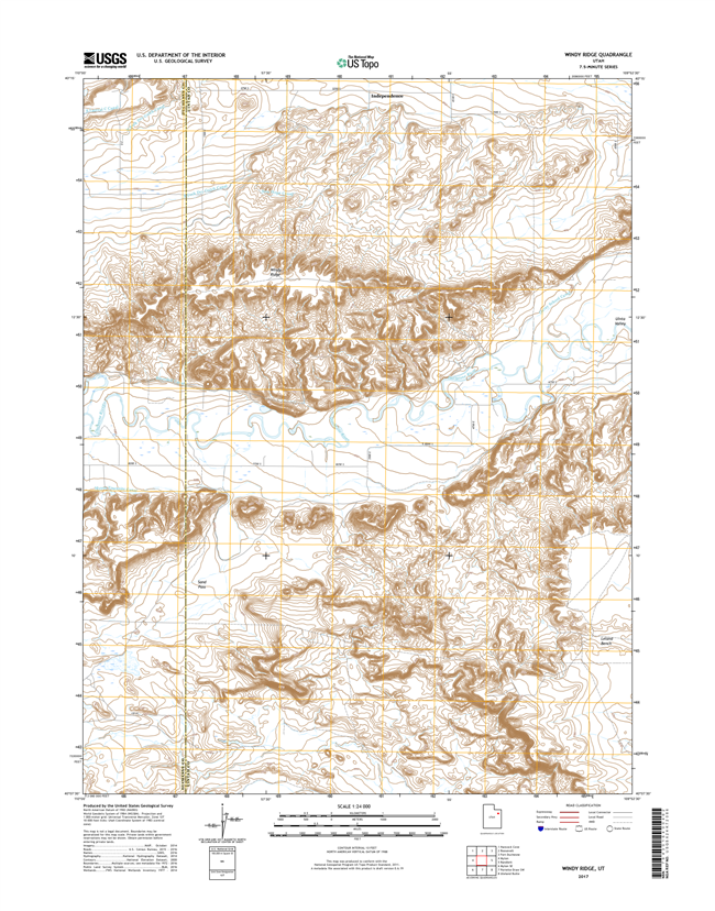 Windy Ridge Utah - 24k Topo Map
