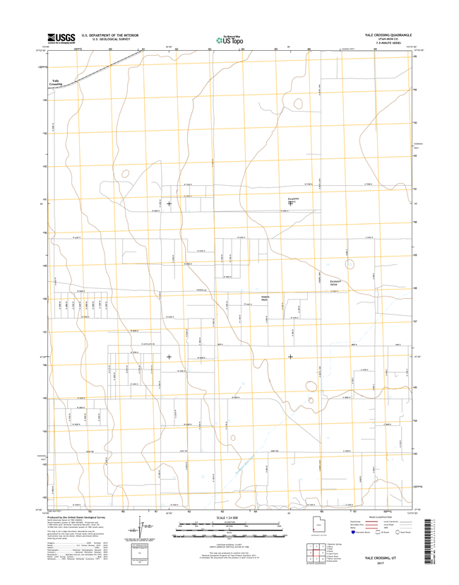 Yale Crossing Utah - 24k Topo Map