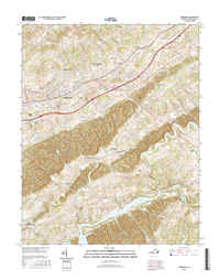 Abingdon Virginia  - 24k Topo Map