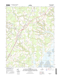 Accomac Virginia  - 24k Topo Map