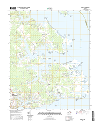 Achilles Virginia  - 24k Topo Map