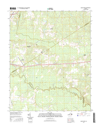 Adams Grove Virginia  - 24k Topo Map