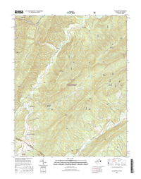 Alleghany Virginia - West Virginia - 24k Topo Map