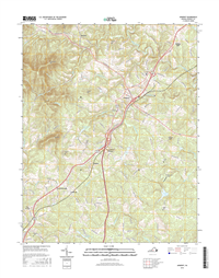 Amherst Virginia  - 24k Topo Map