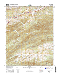 Atkins Virginia  - 24k Topo Map