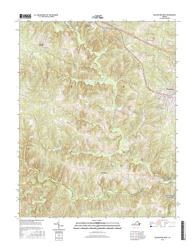 Blackstone West Virginia  - 24k Topo Map