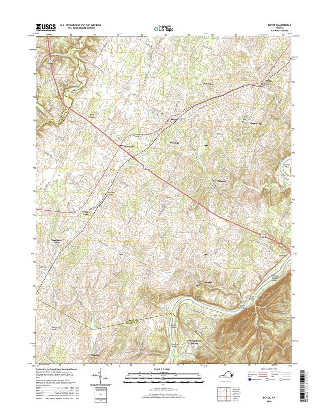 Boyce Virginia  - 24k Topo Map