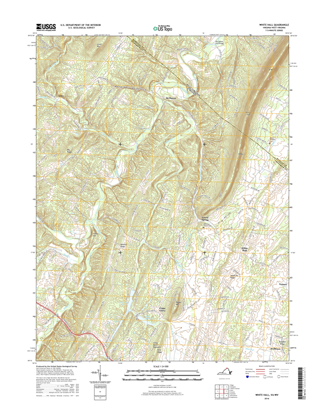 White Hall Virginia - West Virginia - 24k Topo Map