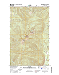 Abercrombie Mountain Washington  - 24k Topo Map