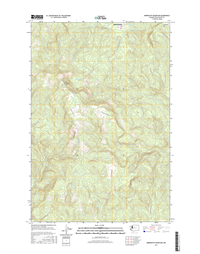 Abernathy Mountain Washington  - 24k Topo Map