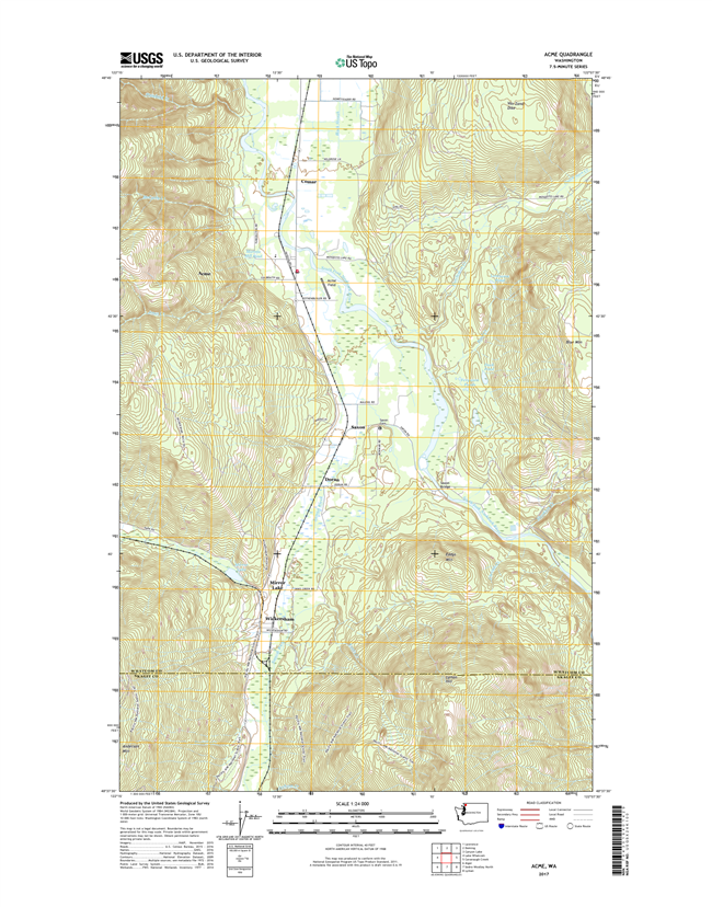 Acme Washington  - 24k Topo Map