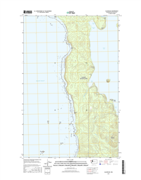 Allens Bay Washington  - 24k Topo Map