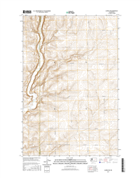 Almira SW Washington  - 24k Topo Map