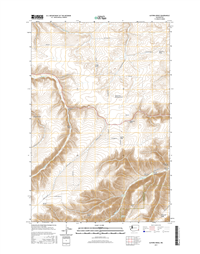Alpowa Ridge Washington  - 24k Topo Map