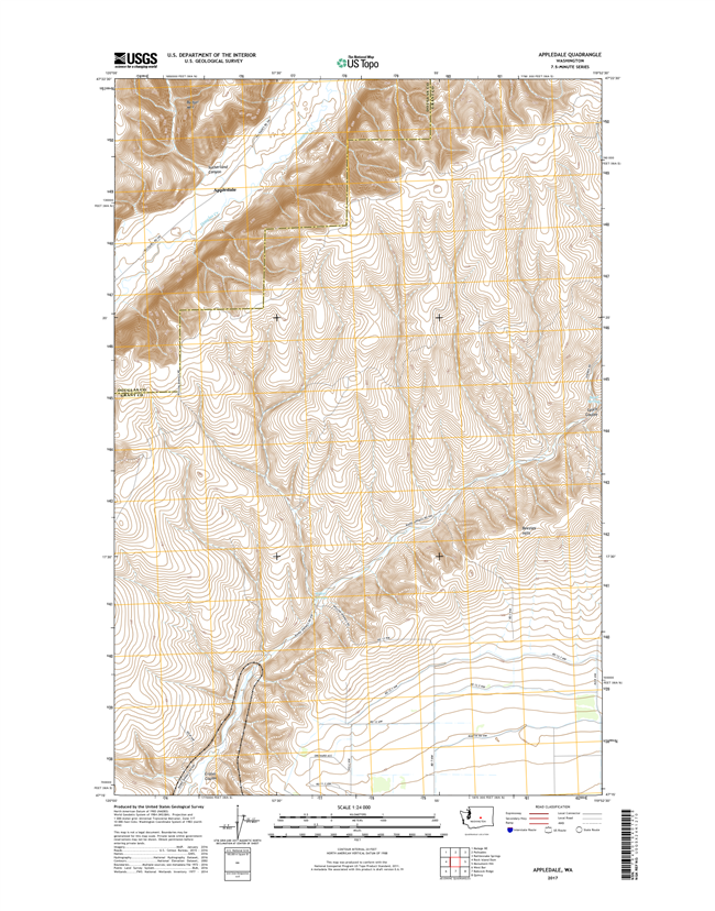Appledale Washington  - 24k Topo Map