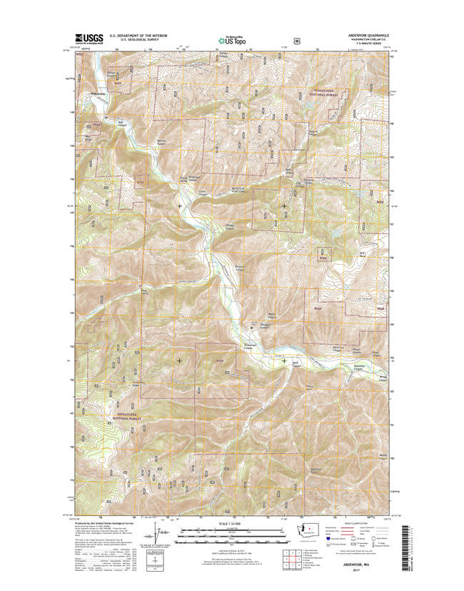 Ardenvoir Washington  - 24k Topo Map
