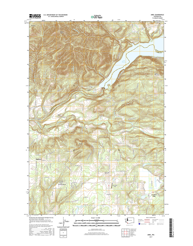 Ariel Washington  - 24k Topo Map