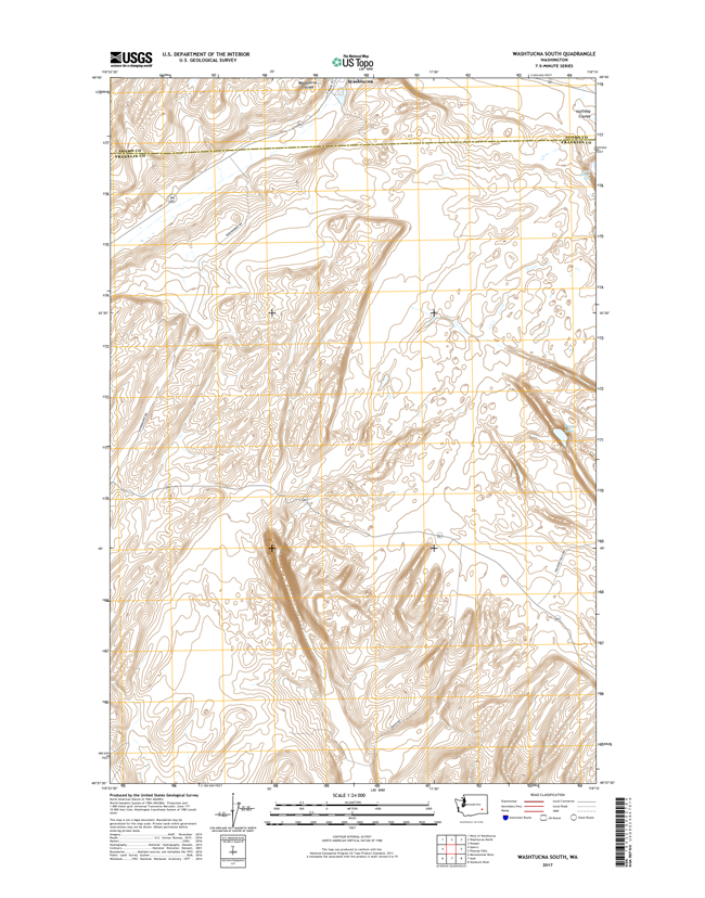 Washtucna South Washington  - 24k Topo Map