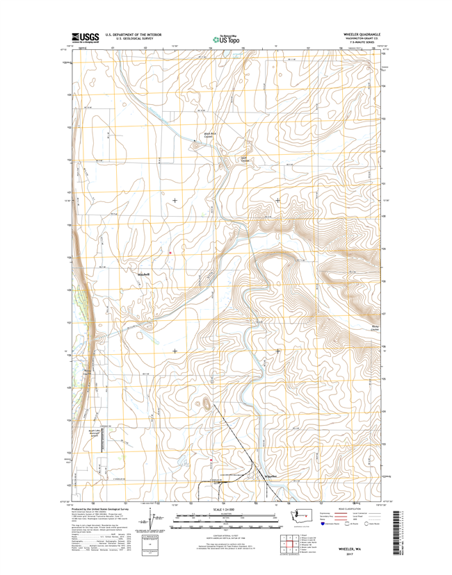 Wheeler Washington  - 24k Topo Map