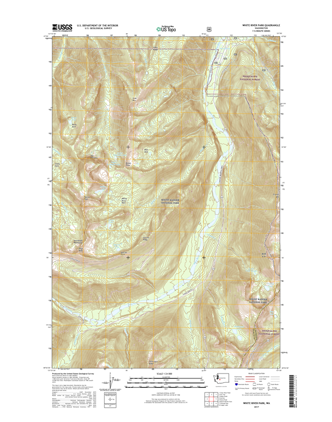 White River Park Washington  - 24k Topo Map