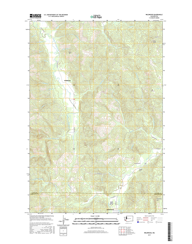 Wildwood Washington  - 24k Topo Map