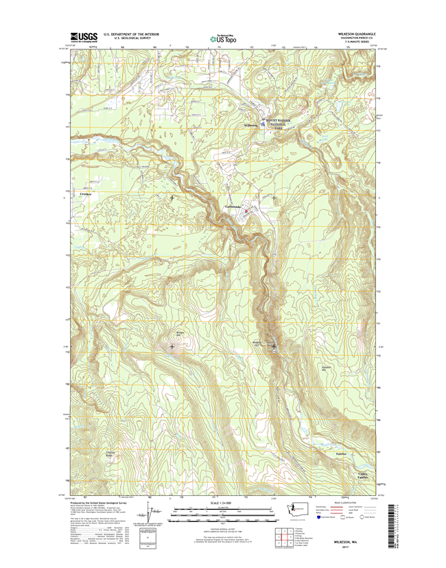 Wilkeson Washington  - 24k Topo Map