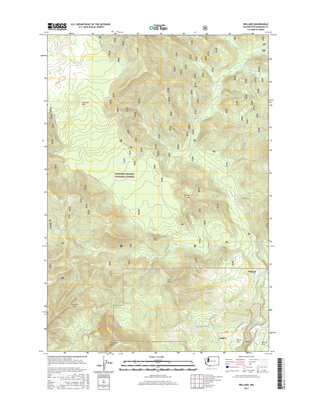 Willard Washington  - 24k Topo Map