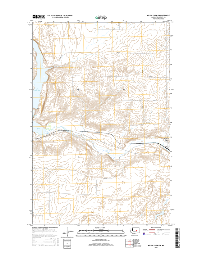 Wilson Creek NW Washington  - 24k Topo Map
