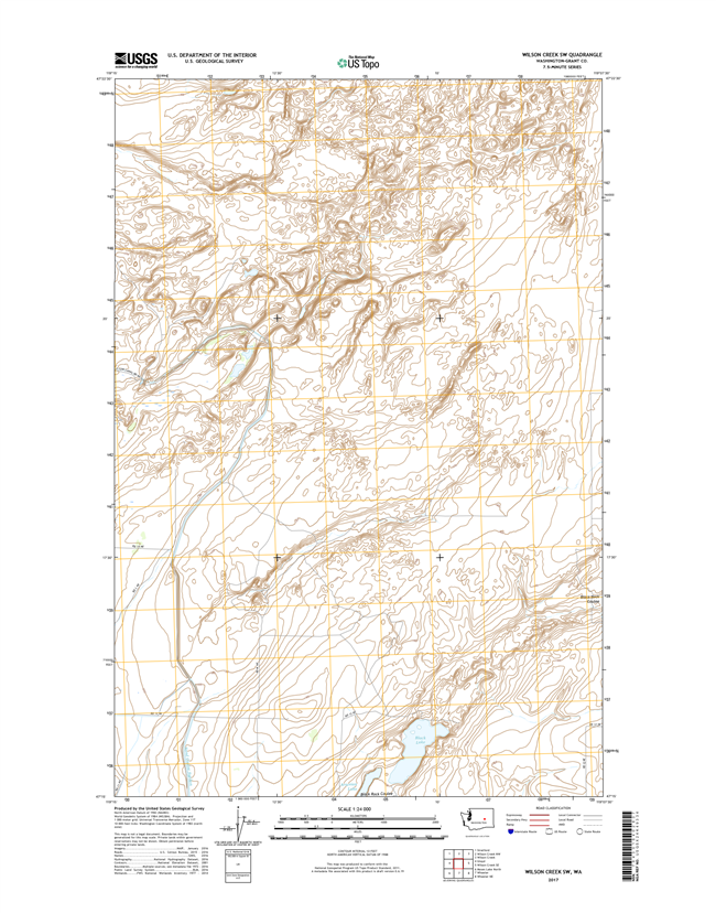 Wilson Creek SW Washington  - 24k Topo Map