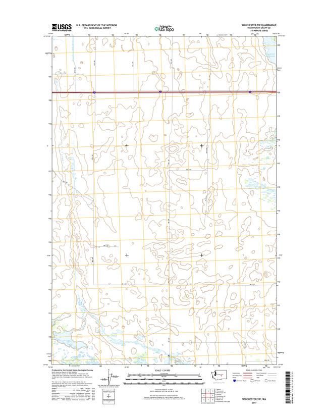 Winchester SW Washington  - 24k Topo Map