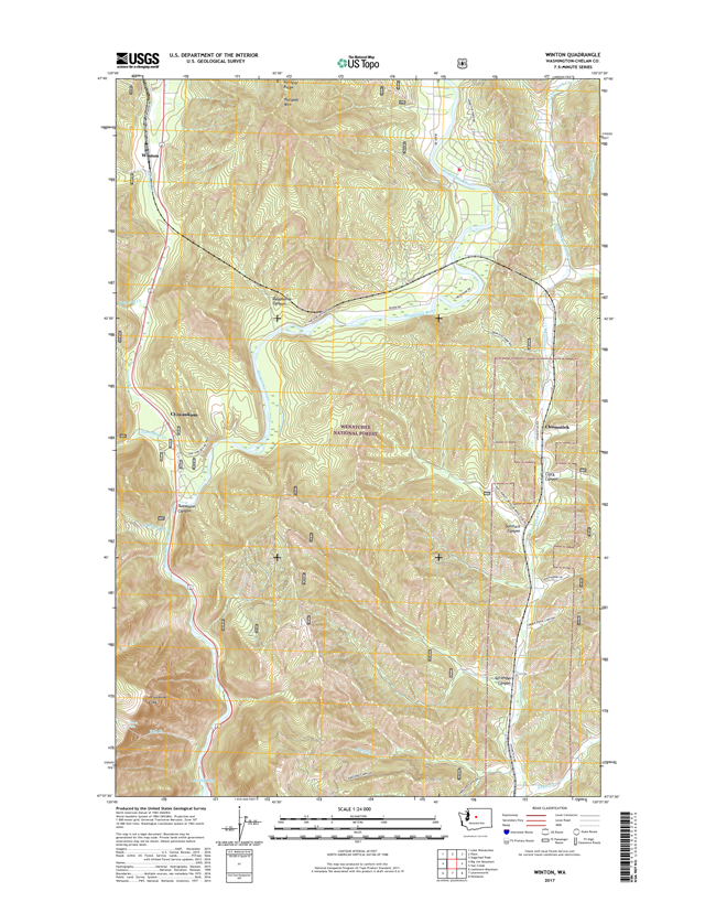 Winton Washington  - 24k Topo Map